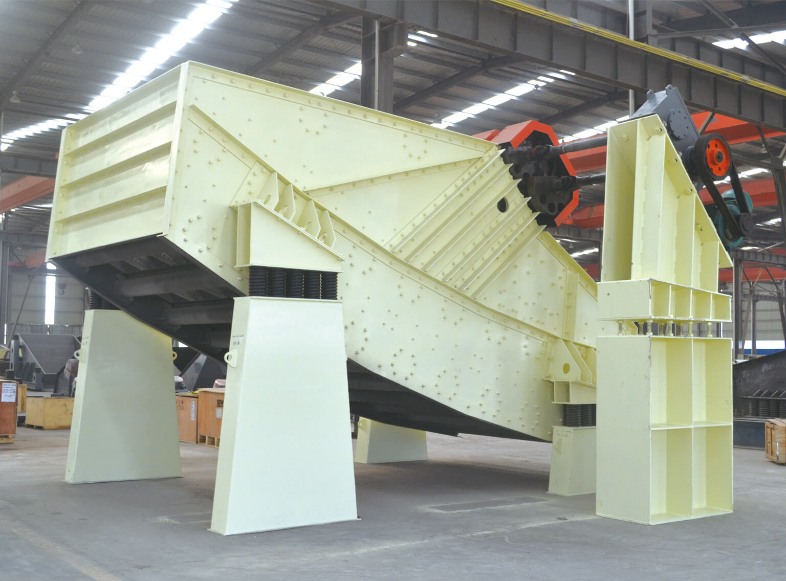 The screen machine consists of multiple screen sections